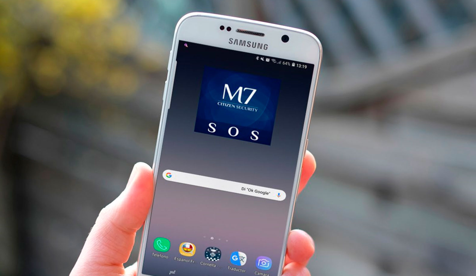 Widget app M7 SOS